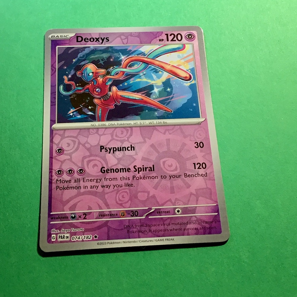 2023 DEOXYS #074/182 REVERSE HOLO RARE PARADOX RIFT MINT CONDITION